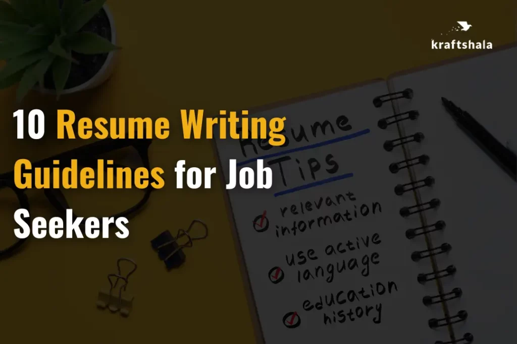 resume writing guidelines